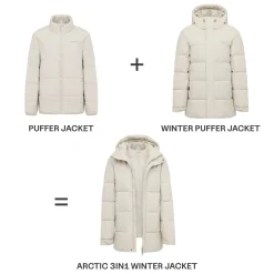 Arctic 3in1 Winter Jacket Sandstone