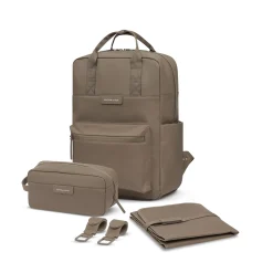 Bergen Pro Diaper Backpack Set Walnut