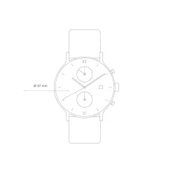 Chrono Small Gold Black Steel
