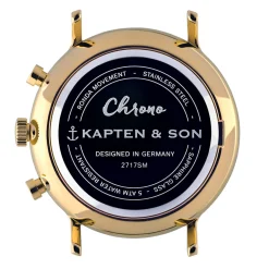 Chrono Small Gold Black Steel