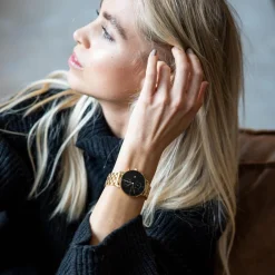 Chrono Small Gold Black Steel