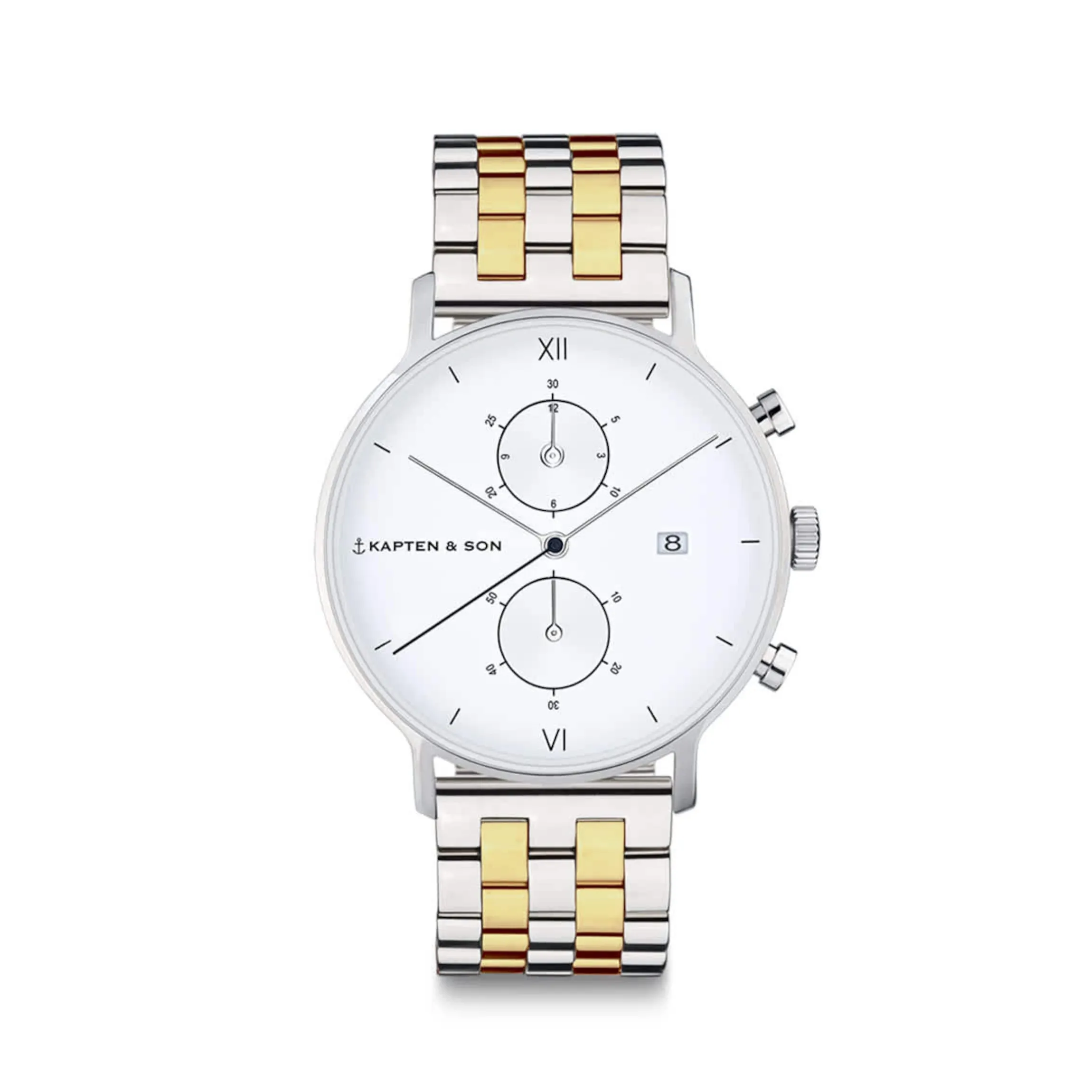 Chrono Small Silver Bicolor Steel
