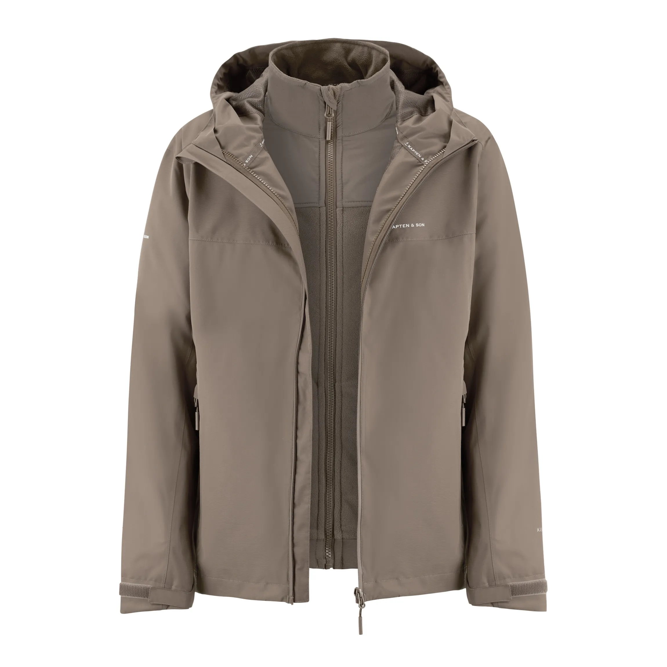 Everyday 3in1 Rain Jacket Taupe