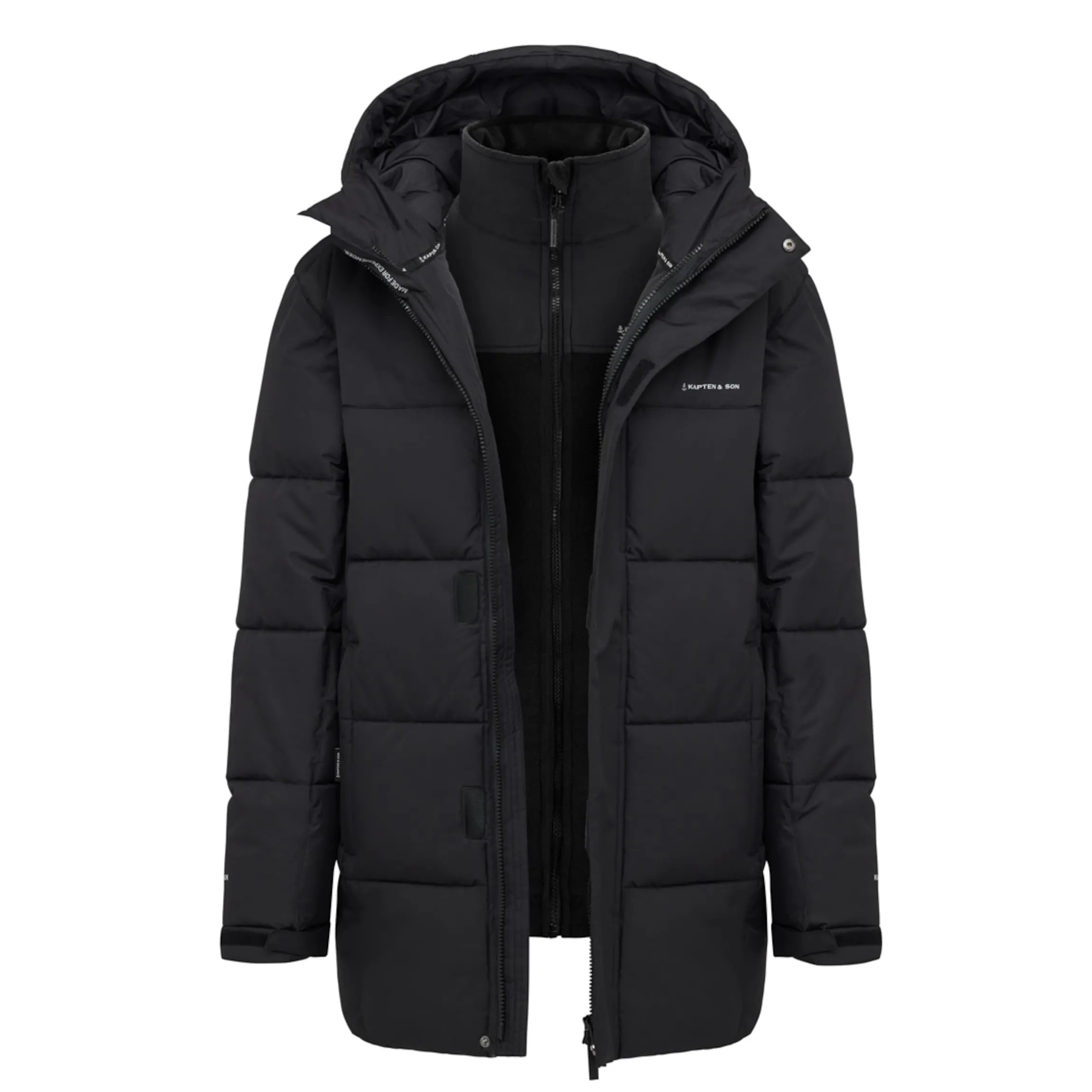Fleece 3in1 Winter Jacket All Black