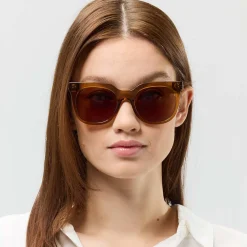 Florence Transparent Caramel Brown