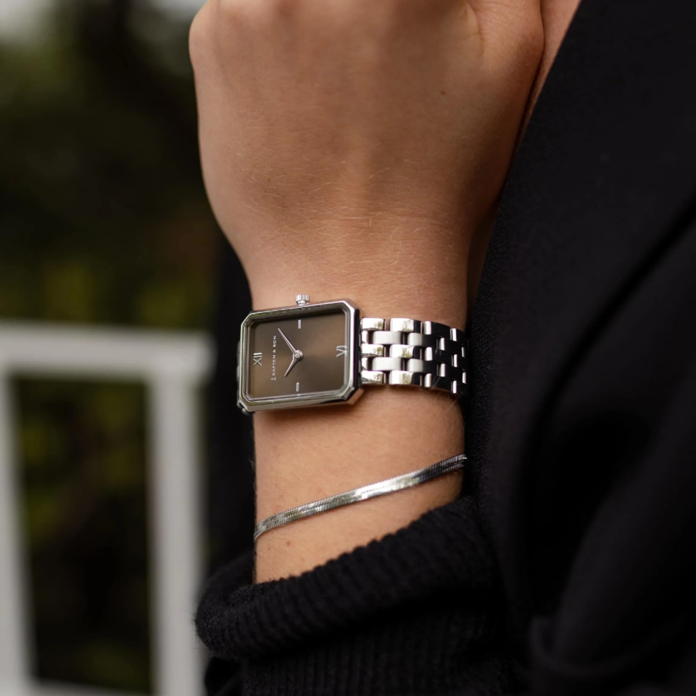 Grace Silver Brown Steel