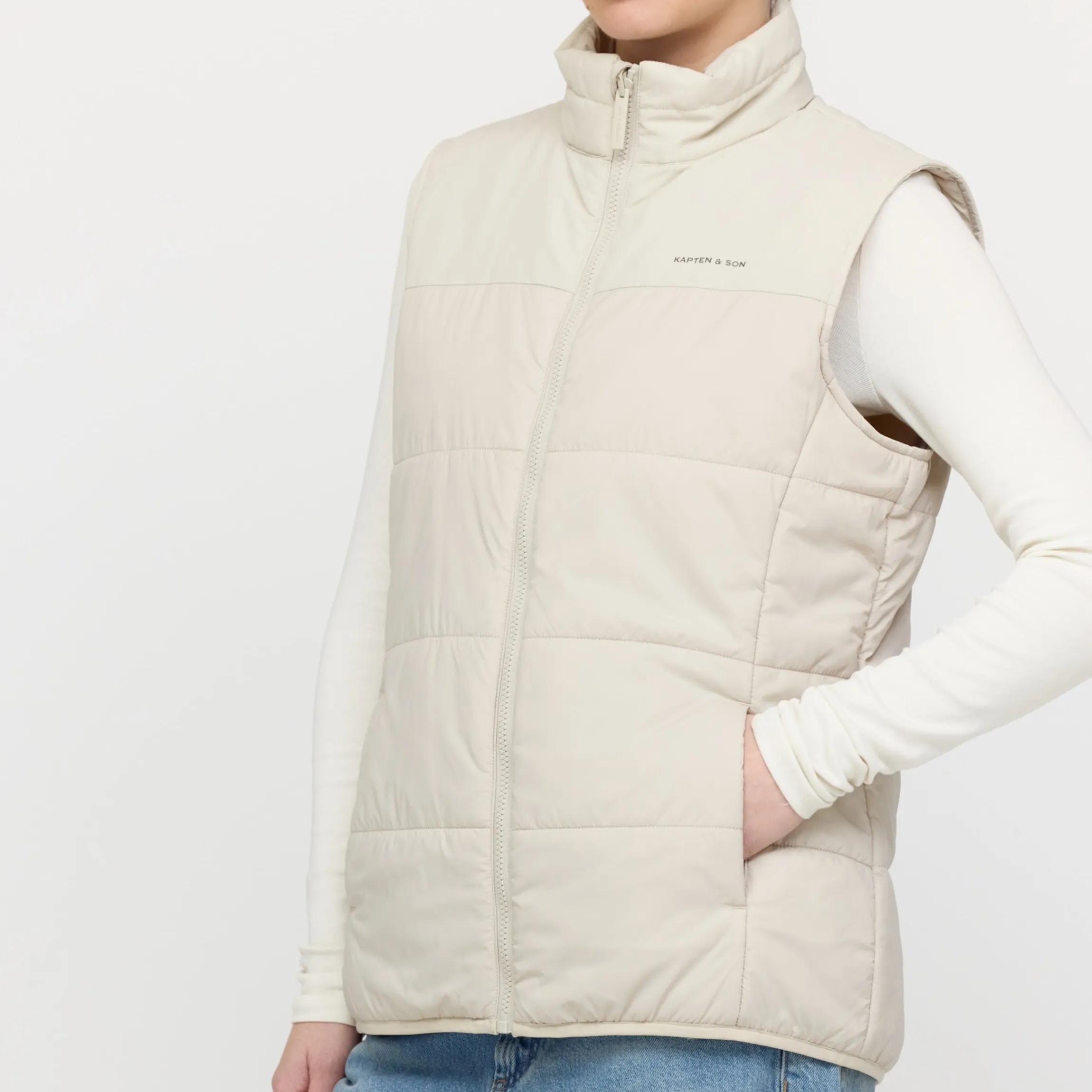 Light Puffer Vest Sandstone