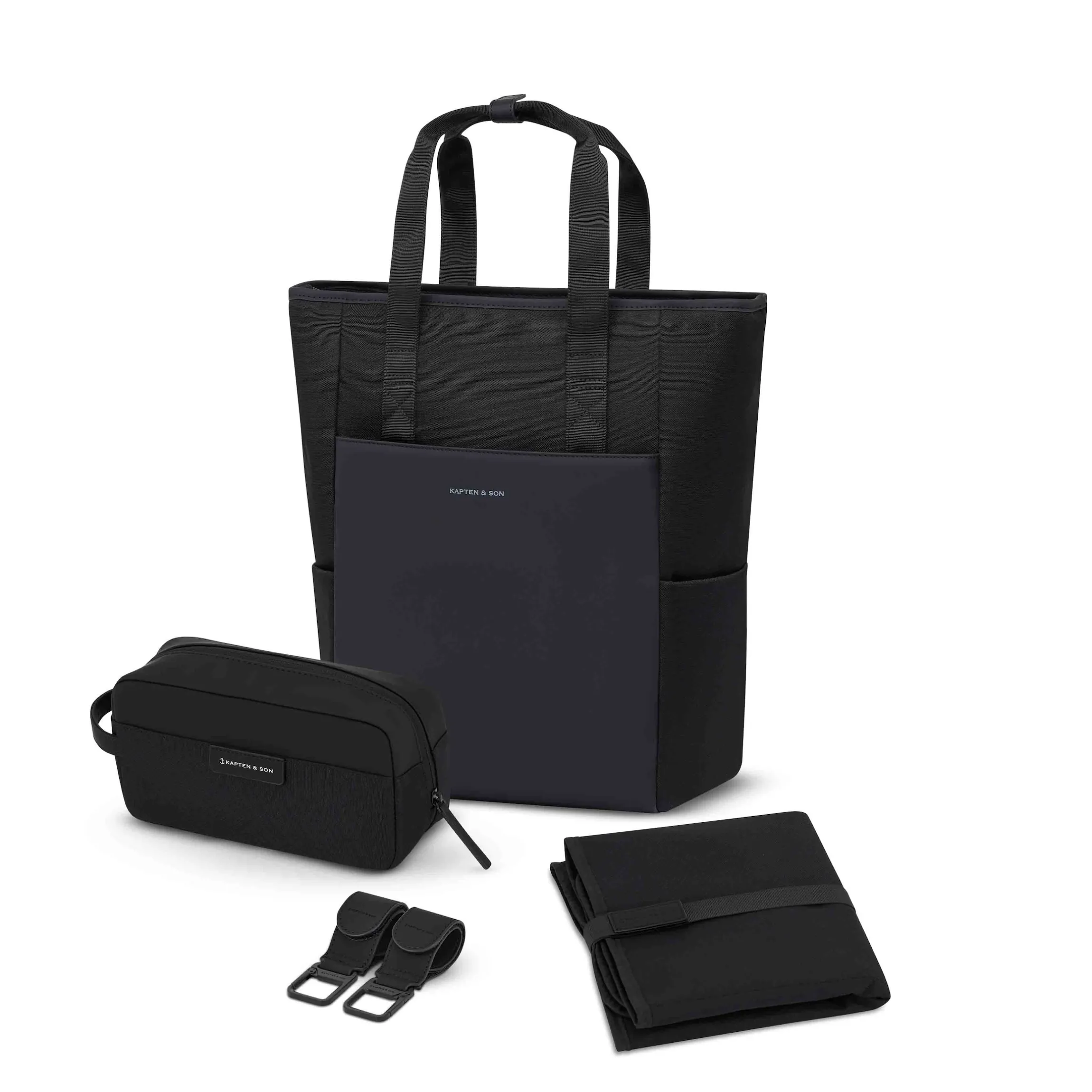 Lindby Pro Diaper Backpack Set All Black