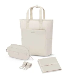 Lindby Pro Diaper Backpack Set Sandstone