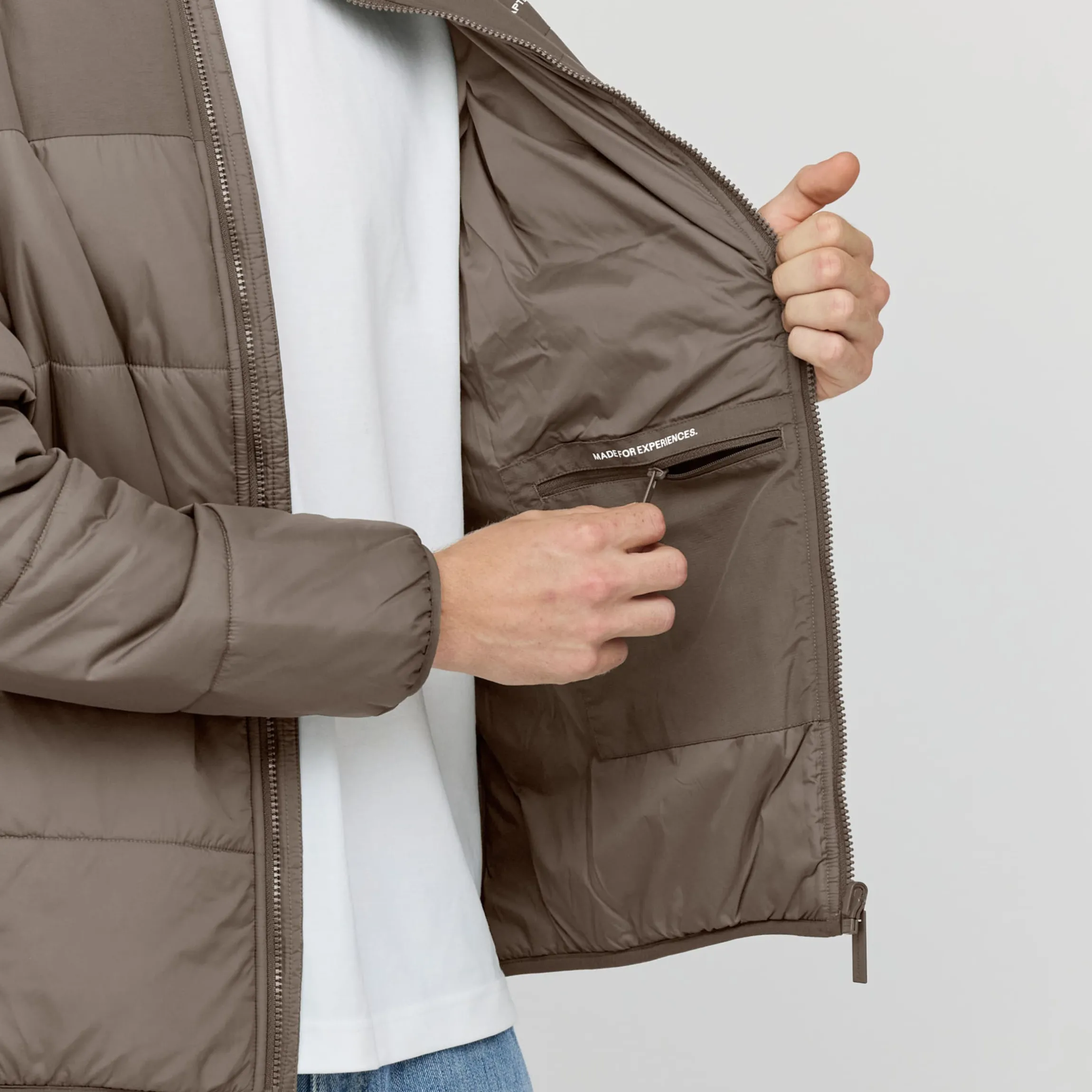 Puffer 3in1 Rain Jacket Taupe