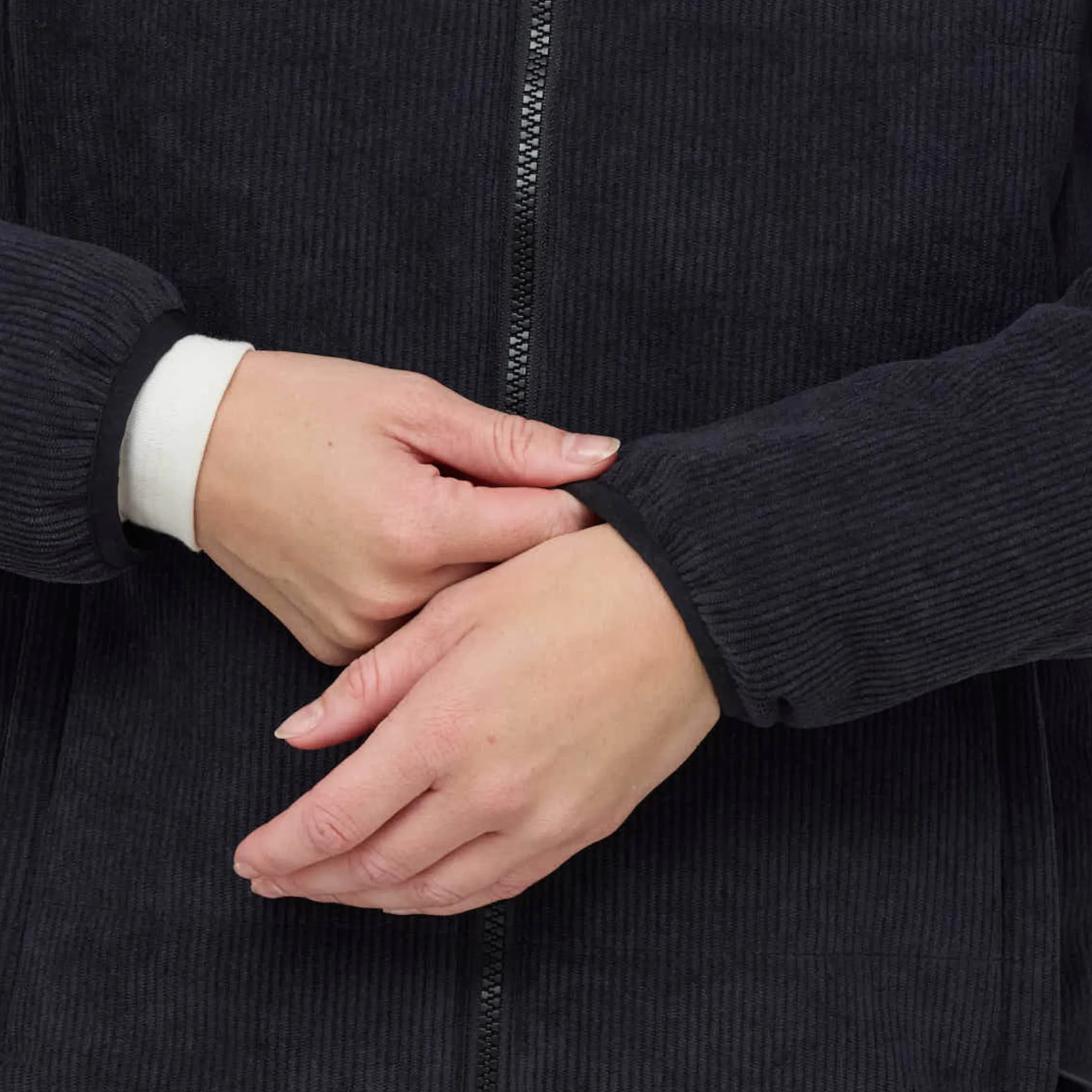 Puffer Jacket Cord All Black