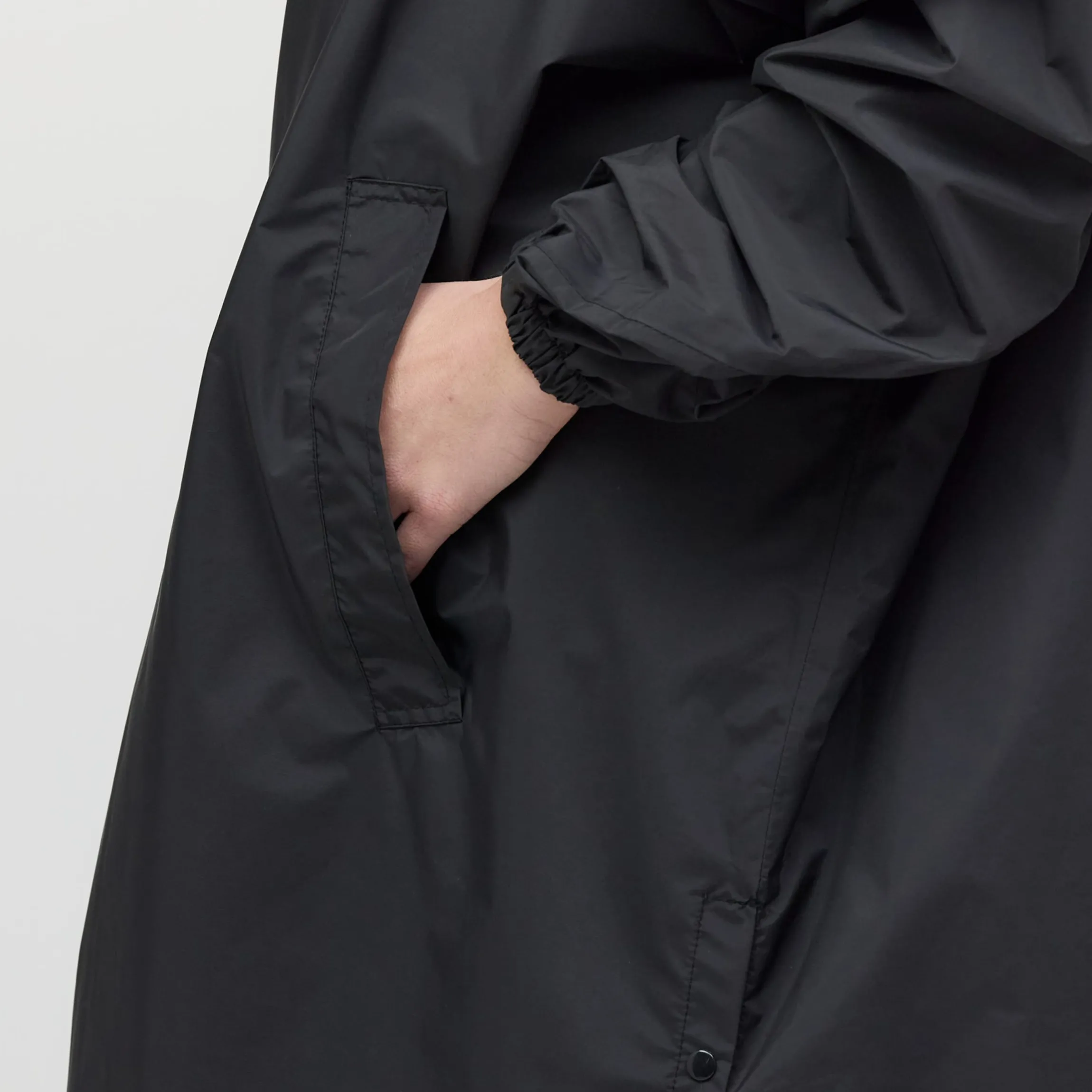 Rain Poncho All Black