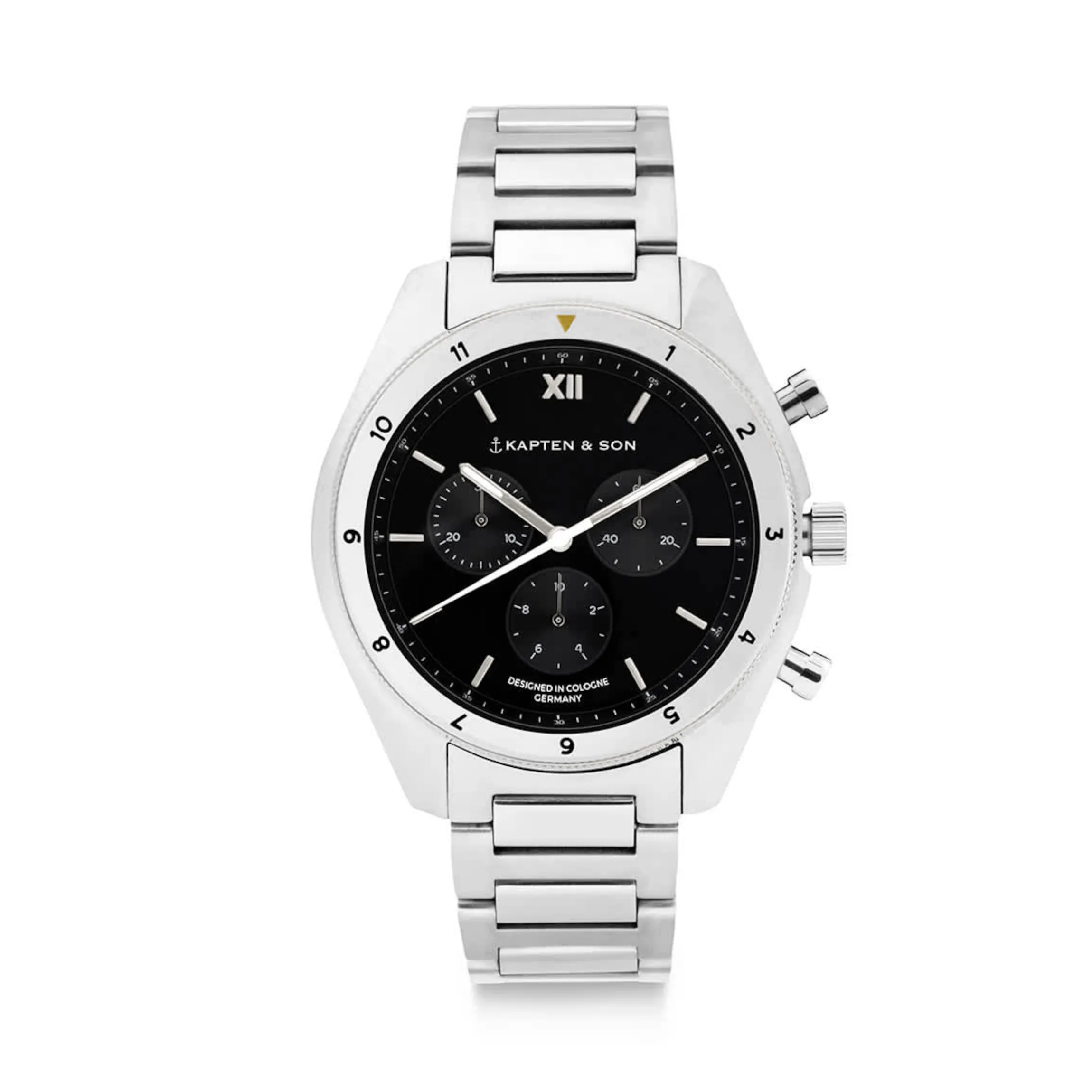 Rise Small Silver Black Steel