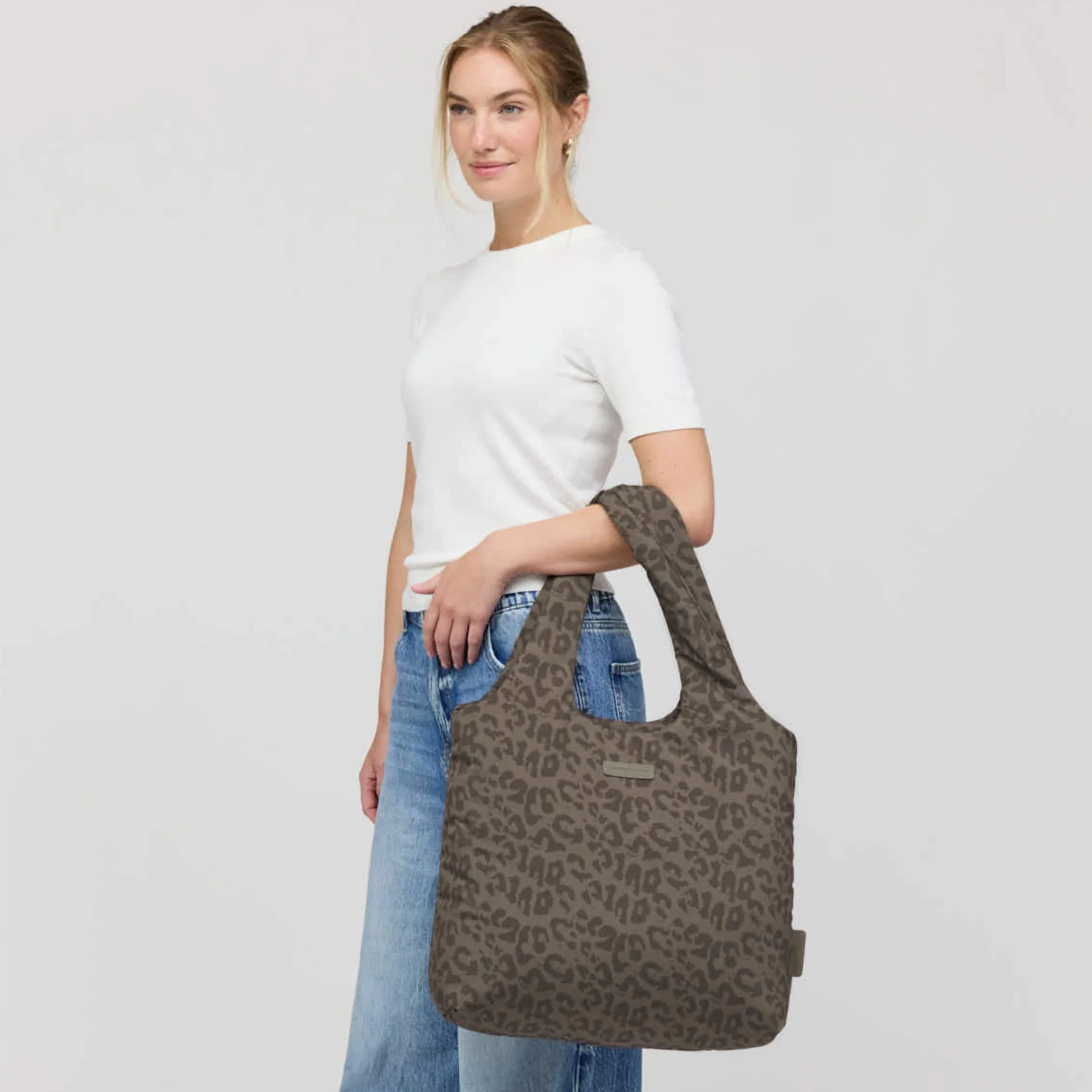 Skara Cloud Shopper Leo Dark Brown