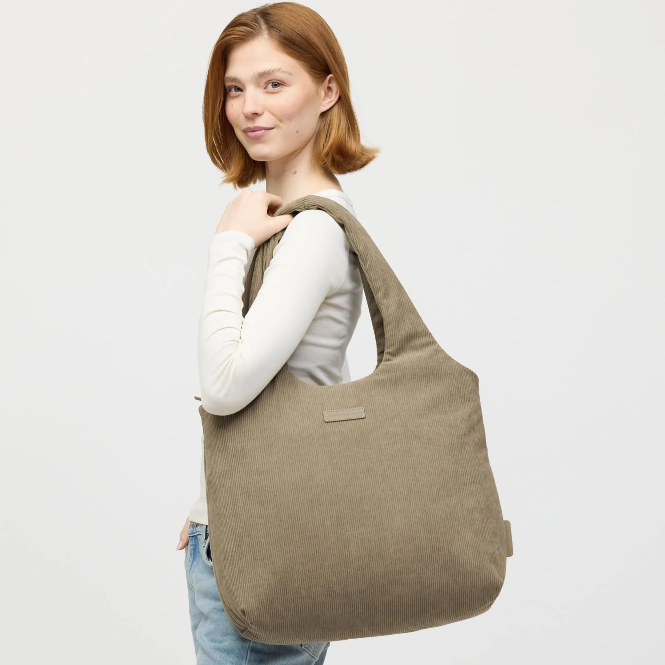 Skara Cloud ShopperCord Dusty Khaki