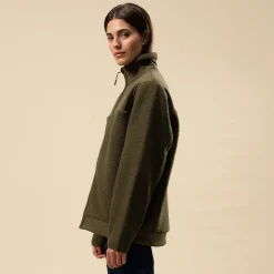 Teddy Fleece Jacket Forest Green