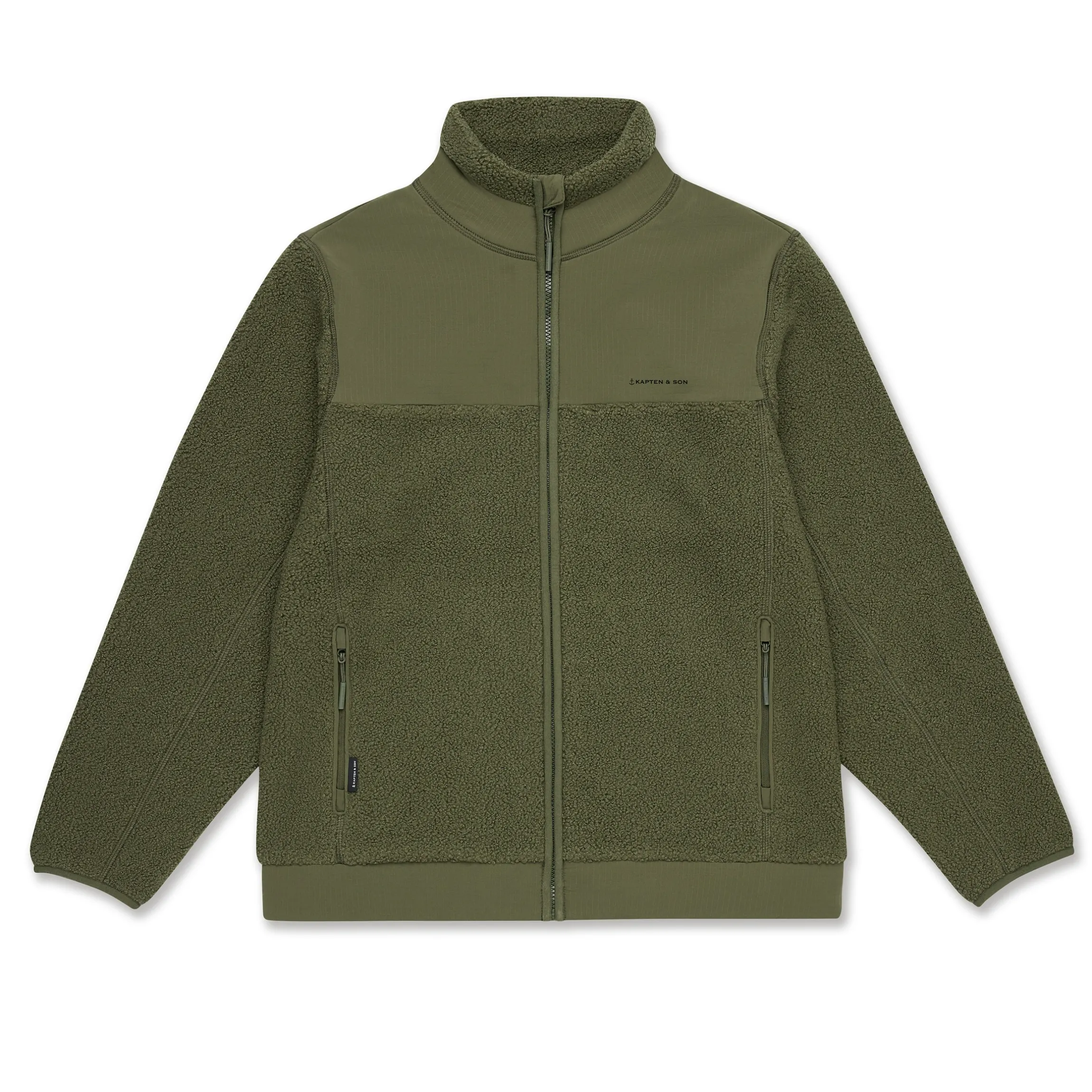 Teddy Fleece Jacket Forest Green