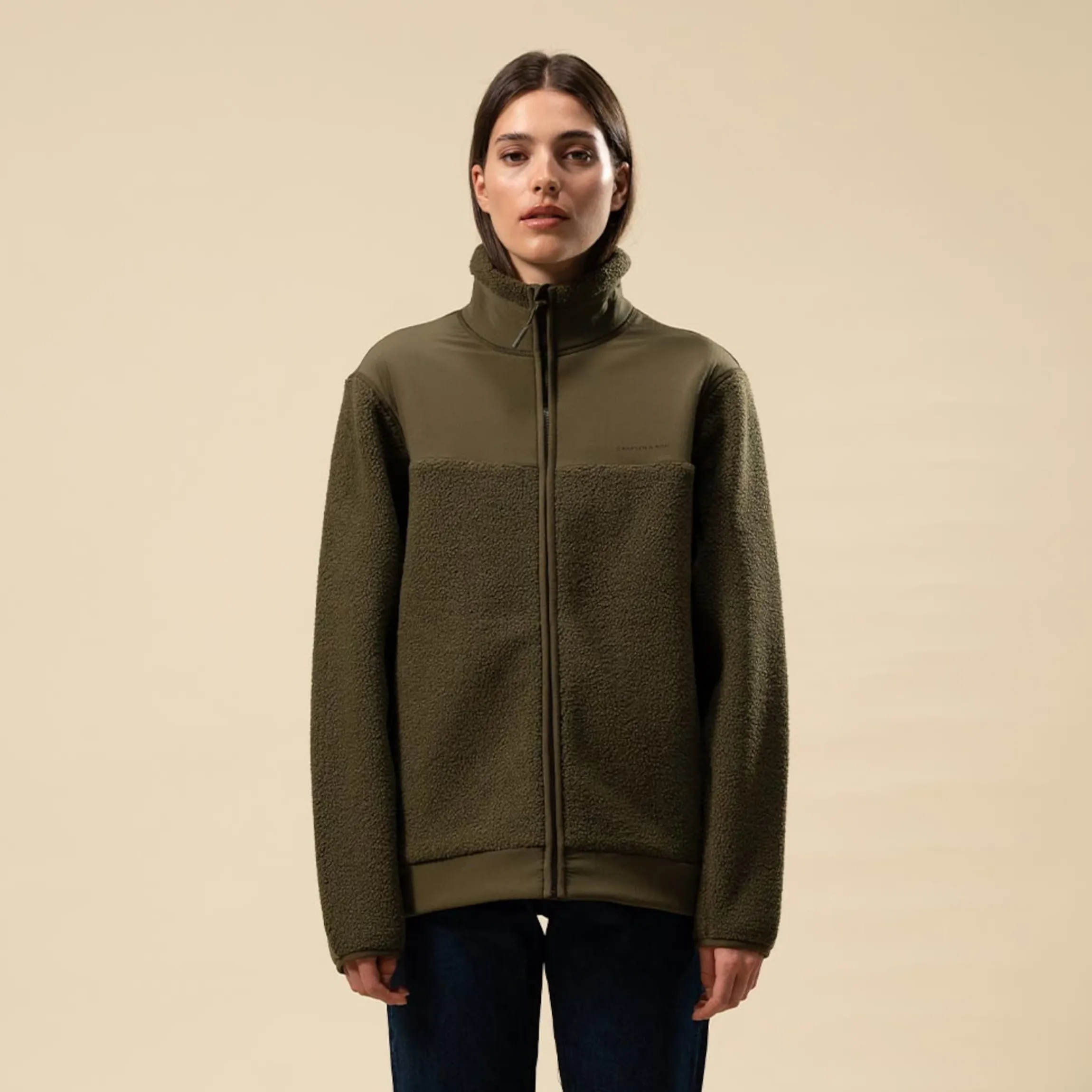 Teddy Fleece Jacket Forest Green