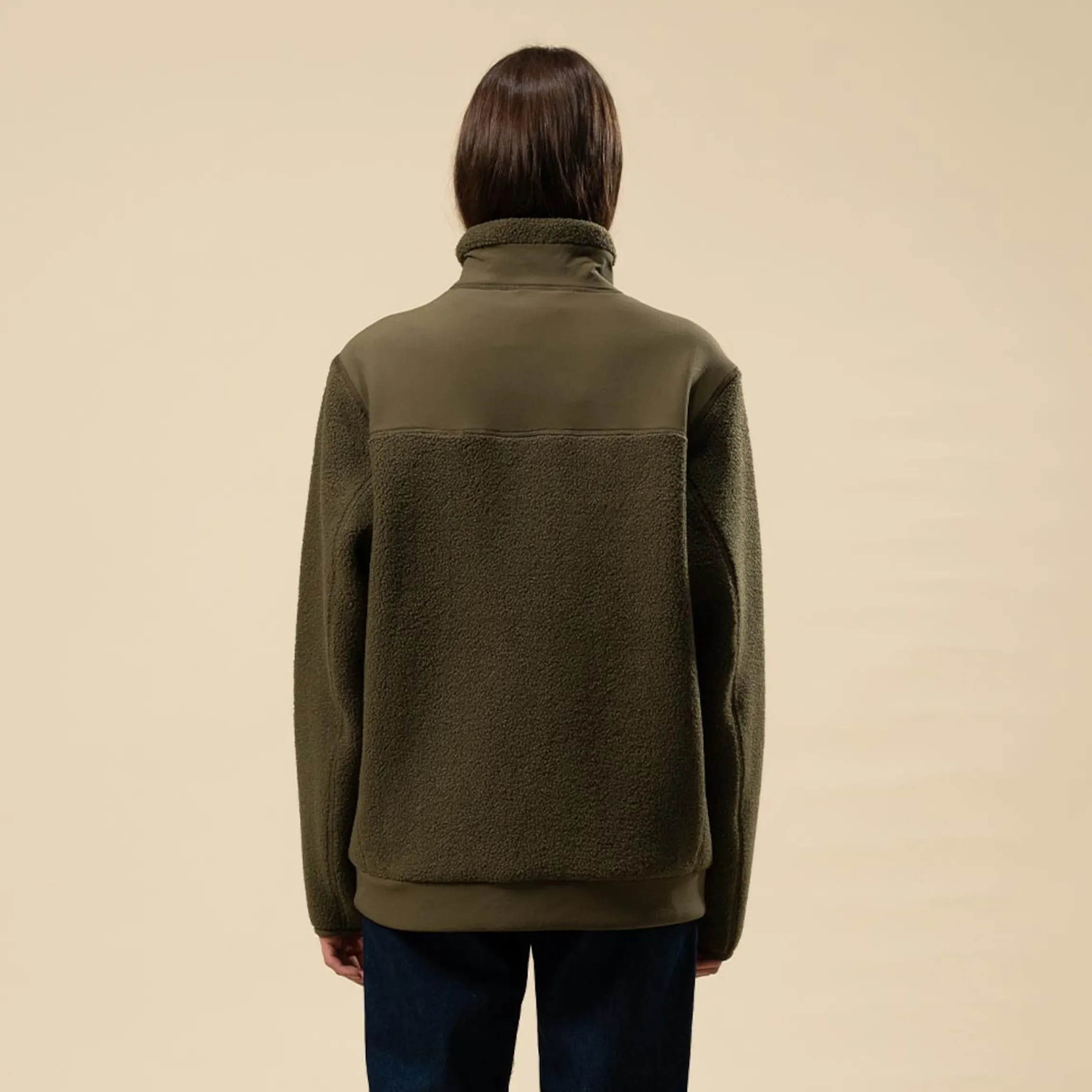 Teddy Fleece Jacket Forest Green