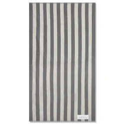 Towel Sand Black Stripe