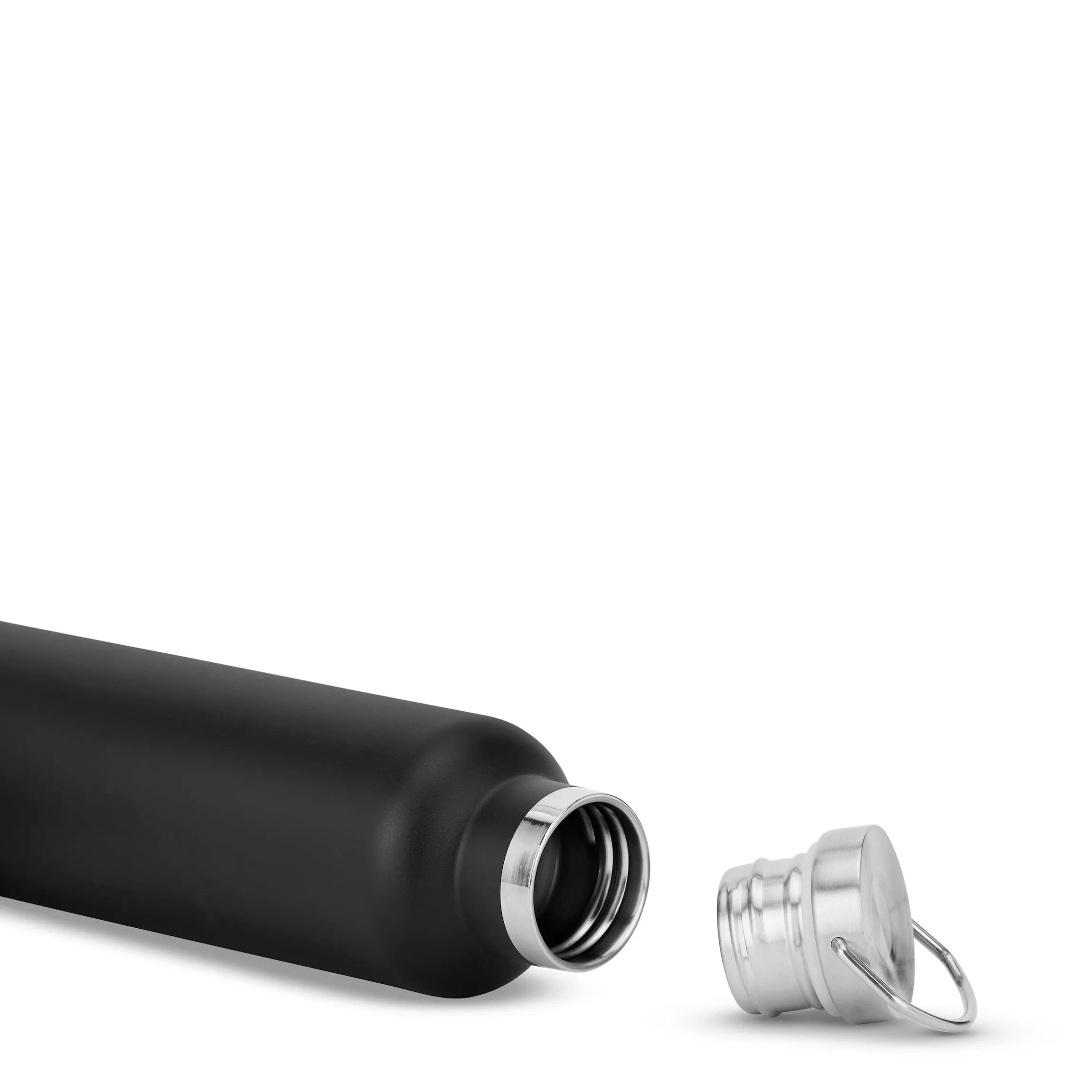 Water Bottle Steel Black