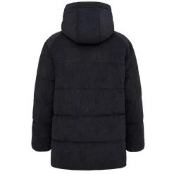 Winter Puffer Jacket Cord All Black