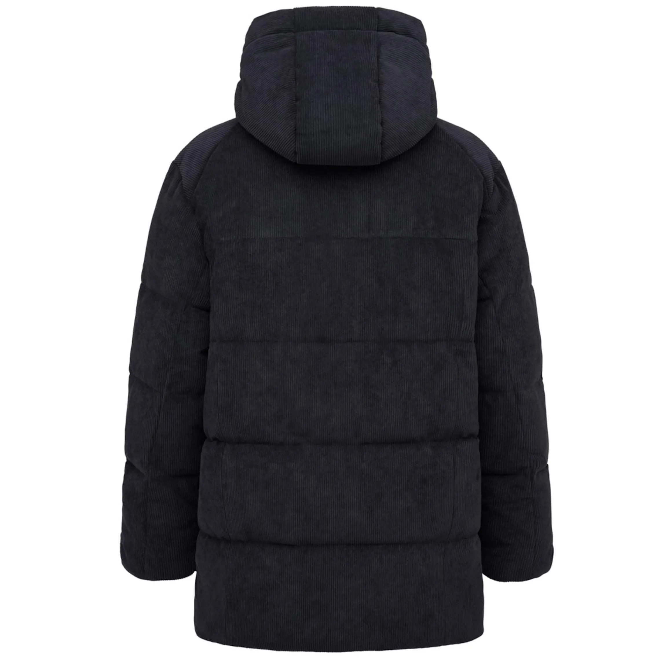 Winter Puffer Jacket Cord All Black