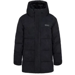 Winter Puffer Jacket Cord All Black