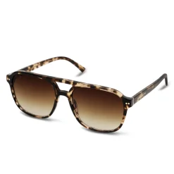 Zurich Oversize Crystal Tortoise Brown