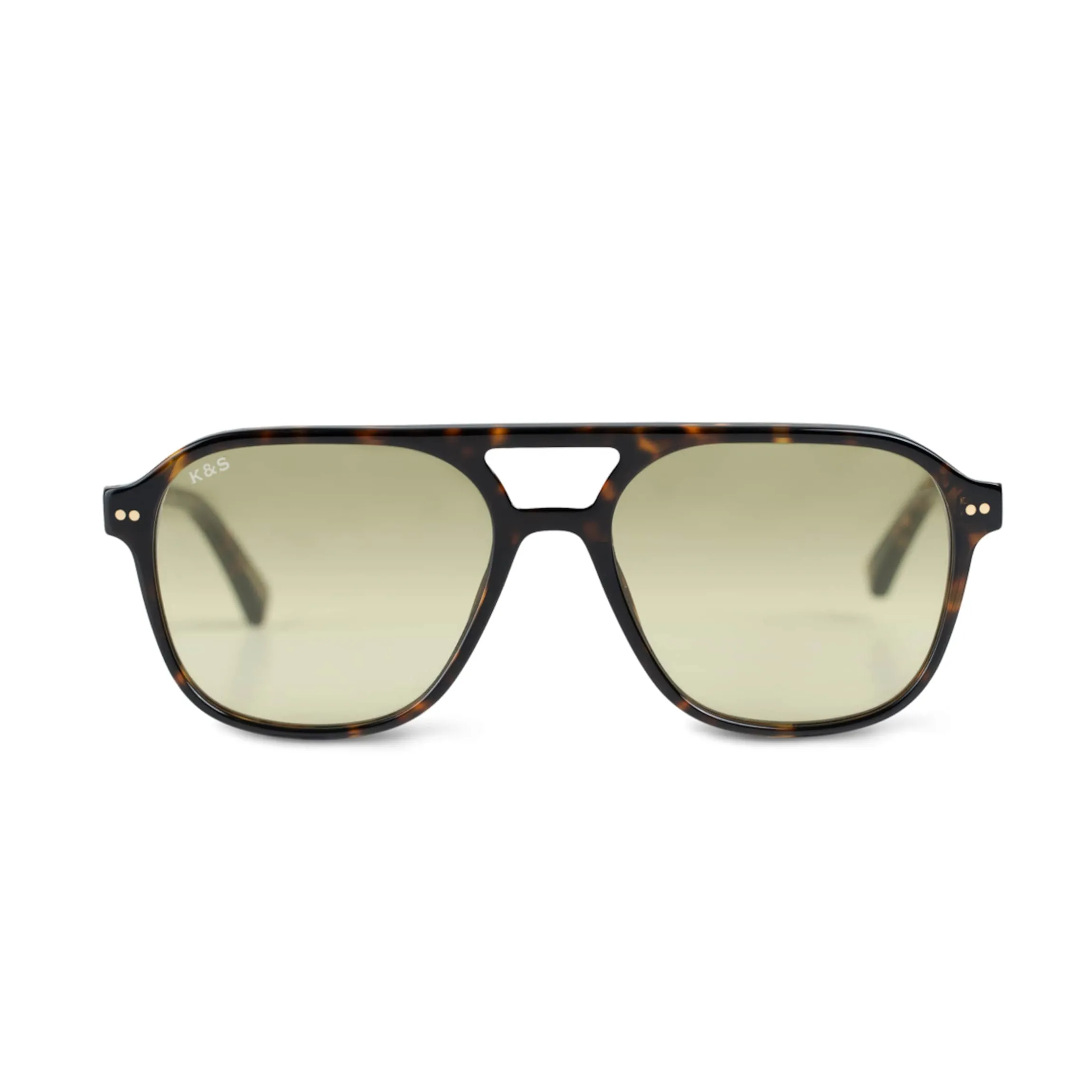 Zurich Oversize Dark Tortoise Green