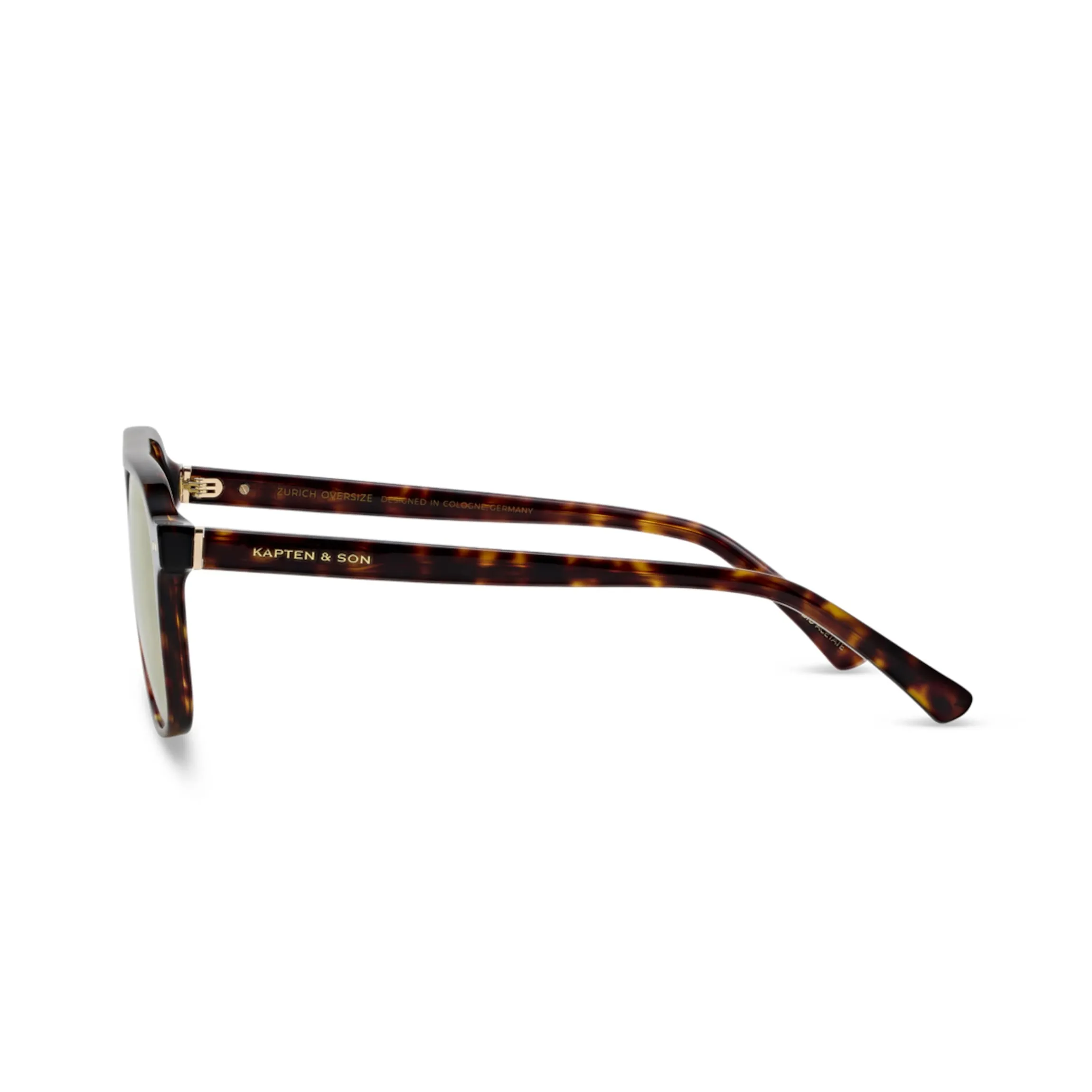 Zurich Oversize Dark Tortoise Green
