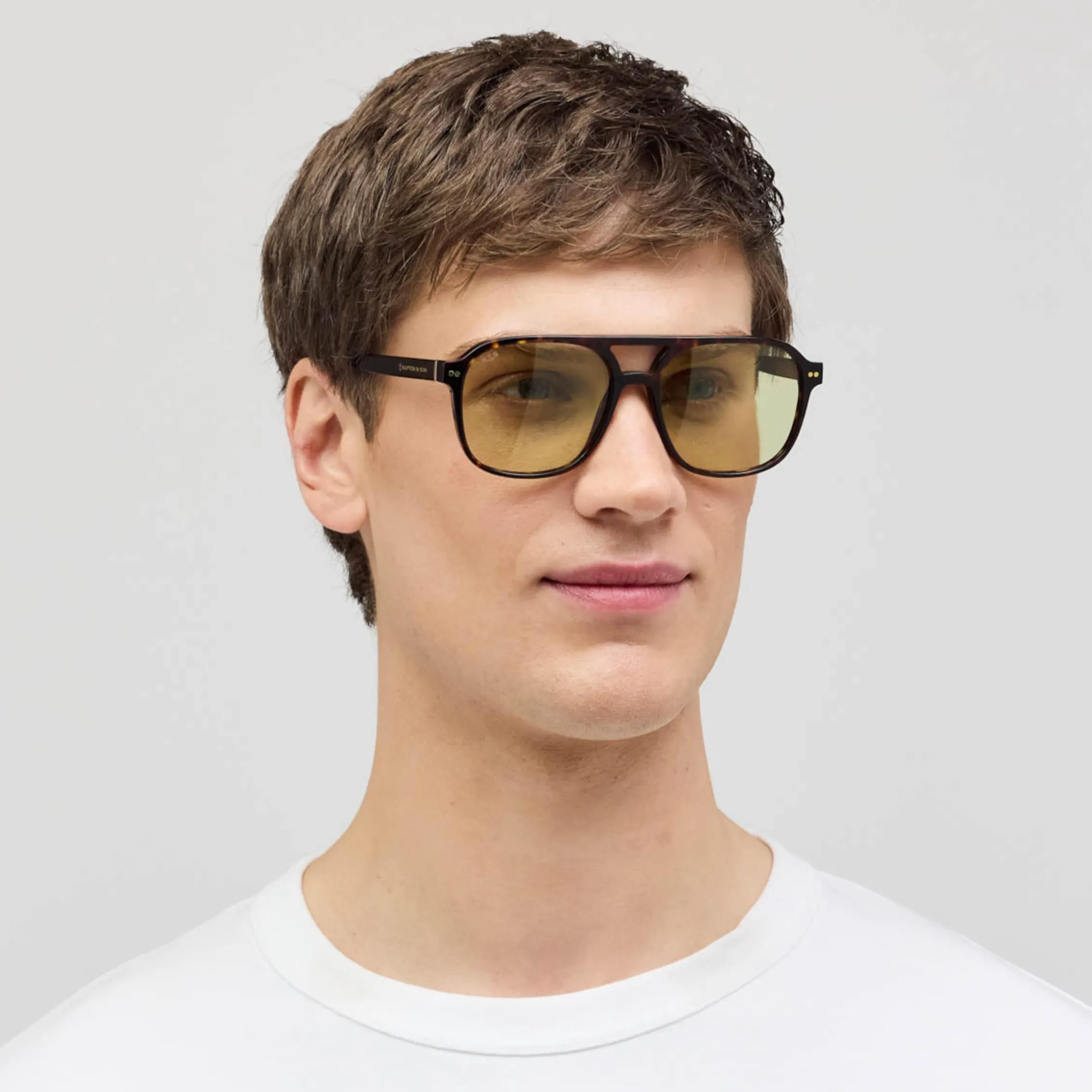 Zurich Oversize Dark Tortoise Green