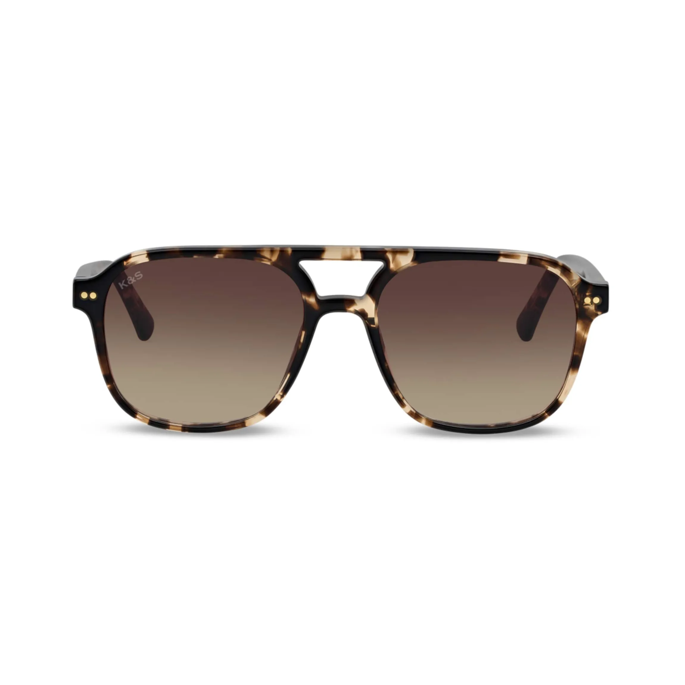 Zurich Oversize Small Crystal Tortoise Brown