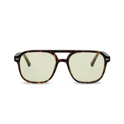 Zurich Oversize Small Dark Tortoise Green