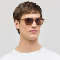 Zurich Oversize Transparent Hazel Light Brown